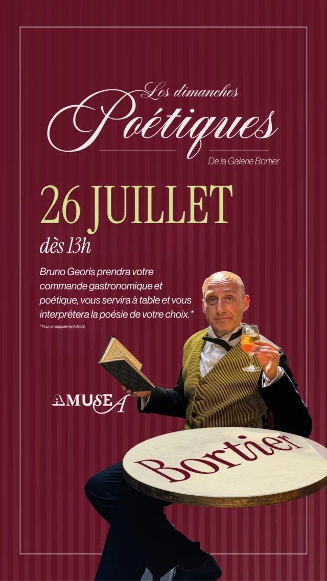 Save the date 🪶
July 26th, from 1pm... a poetic Sunday awaits. Bruno Georis serves up dishes and poetry alike, giving voice to Hugo, Aragon & Proust.🤍
@amusea.be